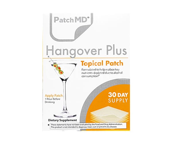 ハングオーバープラスパッチは飲酒の1時間前に貼るとアルコールの代謝をサポートして二日酔い予防ができる
